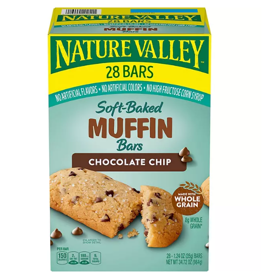 Nature Valley Soft Baked Muffin Bars, Chocolate Chip (28 ct.)