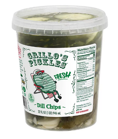 Grillo's Pickles Fresh Dill Chips (32 oz.)