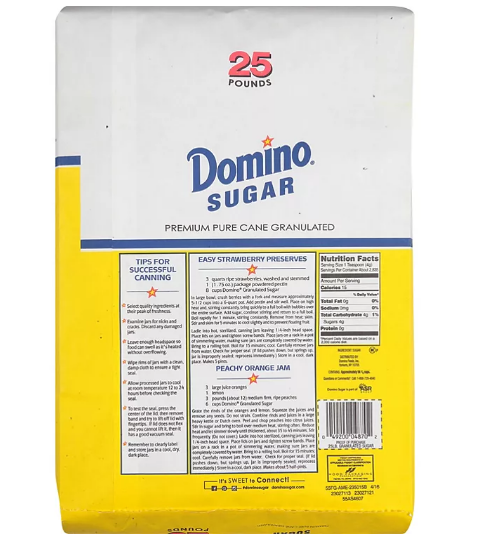 Domino Granulated Sugar (25 lbs.)