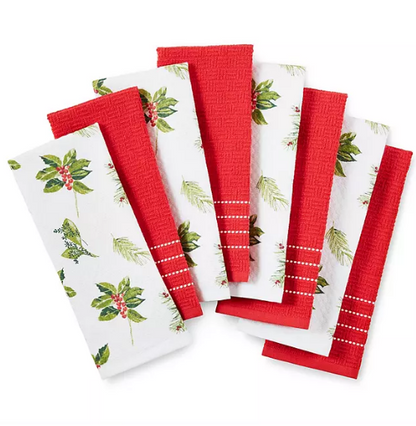 Martha Stewart Kitchen Towels 8 Pack (Assorted Designs).