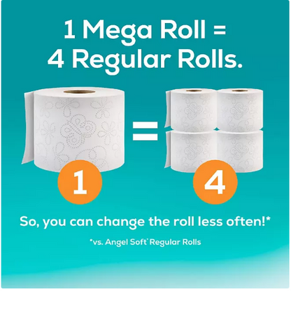 Angel Soft 2-Ply Toilet Paper (320 sheets/roll, 48 Mega rolls)