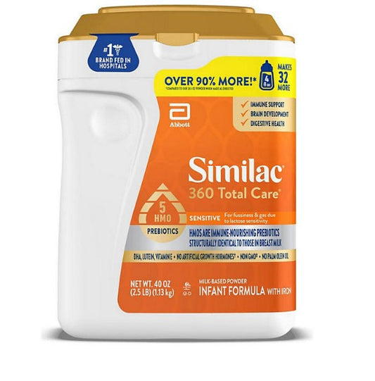 Similac 360 Total Care Infant Sensitive Powder Formula (40 oz.)