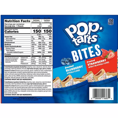 Pop-Tarts Bite Variety Pack, Blueberry and Strawberry (20 ct.)