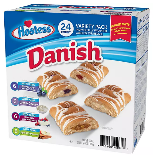 Hostess Danish Claw Variety Pack (24 ct.)