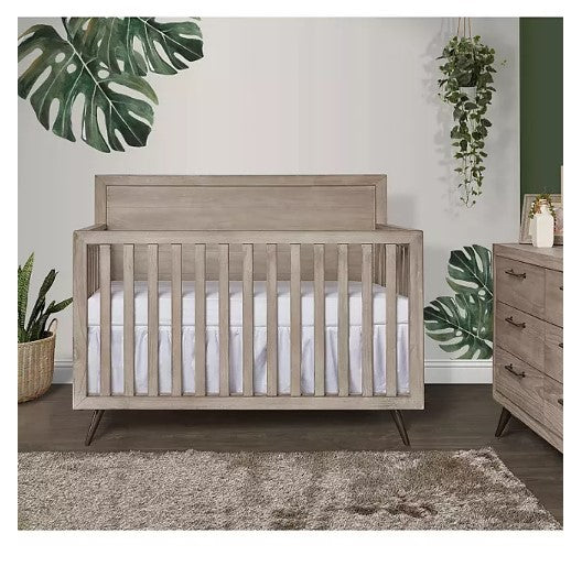 Evolur Stilnovo Mid-Century 4-in-1 Convertible Crib (Choose Your Color)