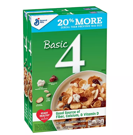 Basic 4 Multigrain Cereal, Fruit and Nuts (2 pk.)