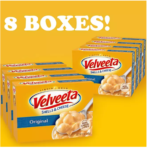 Velveeta Shells and Cheese Original Mac and Cheese Meal (12 oz., 8 pk.)