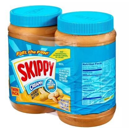 Skippy Creamy Peanut Butter Spread (48 oz., 2 pk)