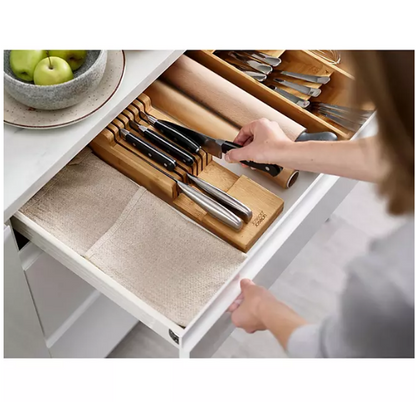 Joseph Joseph DrawerStore Bamboo 2-tier Knife Organizer