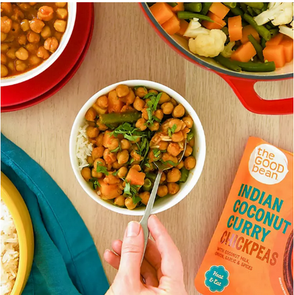 The Good Bean Heat & Eat Indian Coconut Curry Chickpeas (10 oz., 4 pk.)