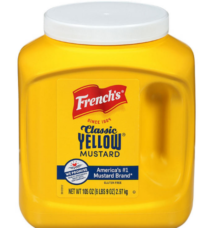 French's 100% Natural Classic Yellow Mustard (105 oz.)