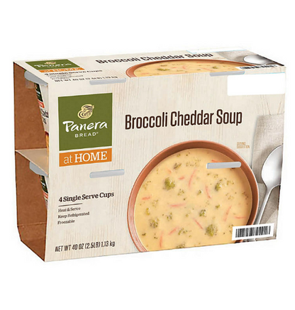 Panera Bread Broccoli Cheddar Soup Single-Serve Cups (4 pk.)