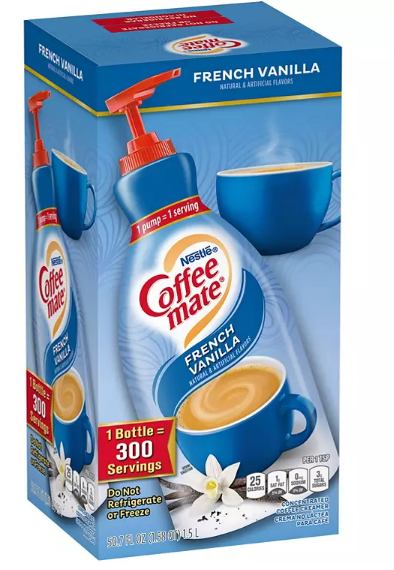 Nestle Coffee mate Liquid Creamer Pump, French Vanilla (1.5 L)