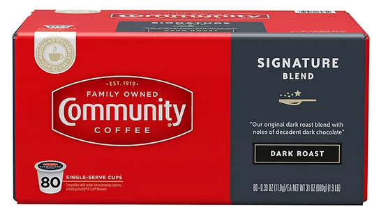 Community Coffee Single Serve Cups, Dark Roast (80 ct.)