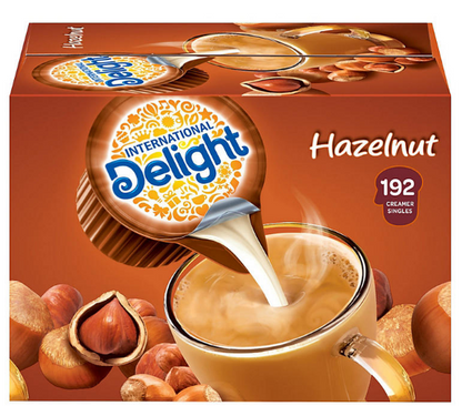 International Delight Hazelnut Coffee Creamer Singles (192 ct.)