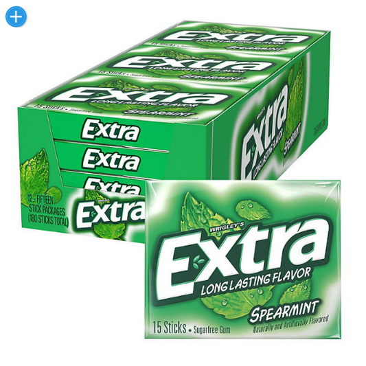 Extra Spearmint Sugar Free Chewing Gum Bulk Pack (15 ct., 12 pk.)