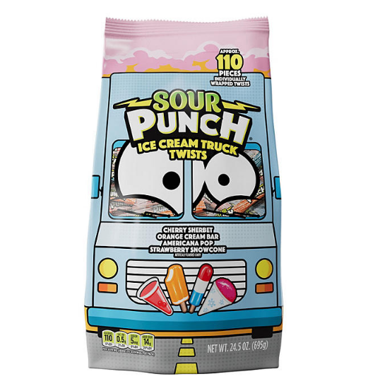 Sour Punch Ice Cream Truck 3" Twists (24.5 oz.)