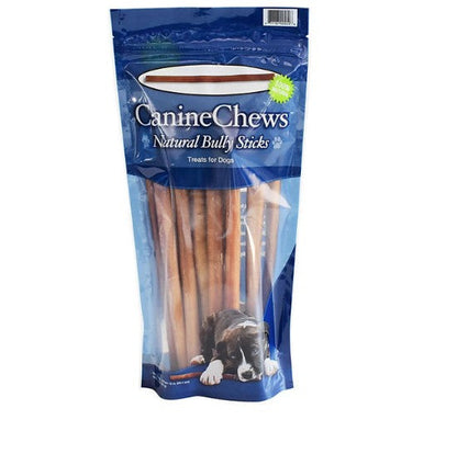 Canine Chews Natural 12" Bully Sticks Dog Treats, Beef Flavor (12 Sticks)