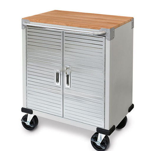 Seville Classics UltraHD 2-Door Rolling Cabinet