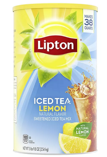 Lipton Sweetened Iced Tea Mix, Lemon (89.8 oz.)