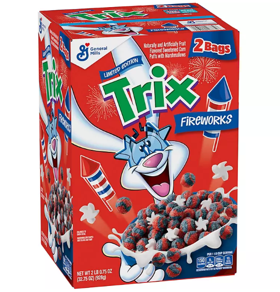 Trix Limited Edition Fireworks Breakfast Cereal (32.75oz., 2 pk.)