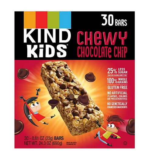 KIND Kids Chewy Chocolate Chip Granola Bars (30 ct.)