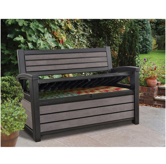 Keter Hudson Plastic Storage Bench Deck Box