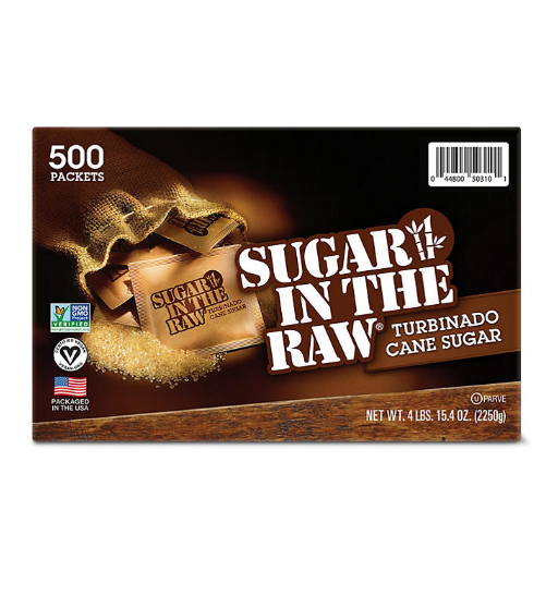 Sugar in the Raw Natural Cane Turbinado Sugar (4.5 g., 500 pk.)