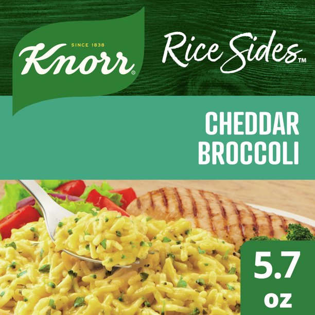 Knorr Rice Sides Cheddar Broccoli Rice No Artificial Flavors, No Preservatives, No Added MSG 5.7 oz