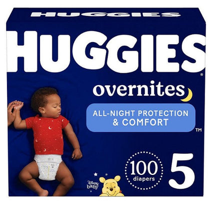 Huggies Overnites Nighttime Baby Diapers (Sizes: 3-7)