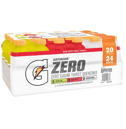 Gatorade Zero Thirst Quencher Variety Pack (20 fl. oz., 24 pk.)