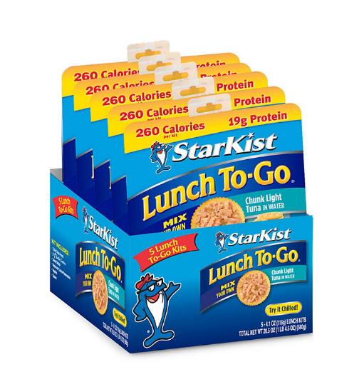 Starkist Chunk Light Tuna In Water Lunch To-Go (5 pk.)