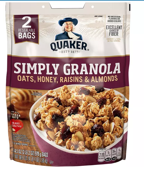 Quaker Simply Granola (34.5oz., 2 pk.)