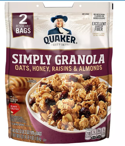 Quaker Simply Granola (34.5oz., 2 pk.)