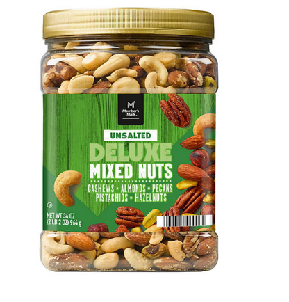 Member's Mark Unsalted Deluxe Mixed Nuts (34 oz.)