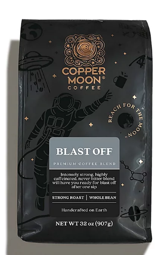 Copper Moon Coffee Whole Bean, Blast Off (32 oz.)