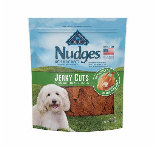 Blue Buffalo Nudges Natural Jerky Cut Dog Treats, Chicken Flavored (40 oz.)