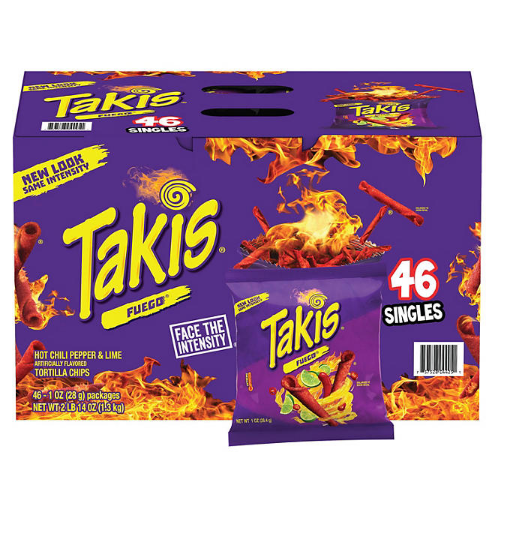 Takis Fuego Rolled Tortilla Chips (1 oz., 46 pk.)