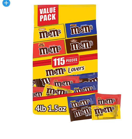 M&M'S Chocolate Candy Assorted Fun Size Bulk Variety Pack (115 ct., 4 lbs)