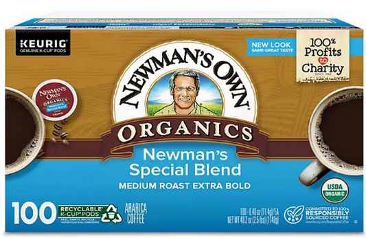 Newman's Own Organics Coffee K-Cup Pods, Special Blend (100 ct.)