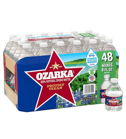 Ozarka 100% Natural Spring Water (8 fl. oz., 48 pk.)