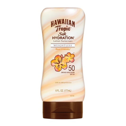 Hawaiian Tropic Silk Hydration Weightless Sunscreen SPF 50, 6 fl oz