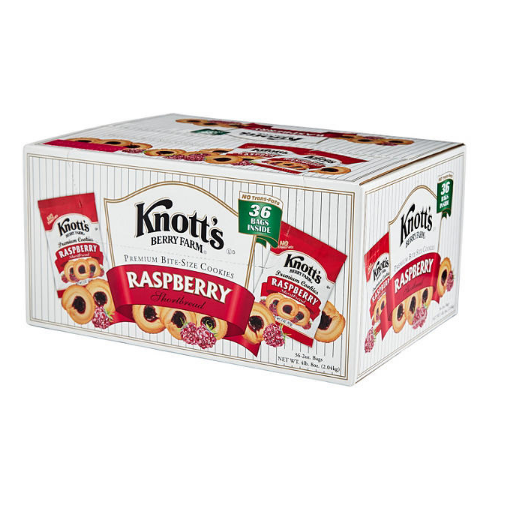 Knott's Berry Farm Raspberry Shortbread Cookies (2 oz., 36 pk.)