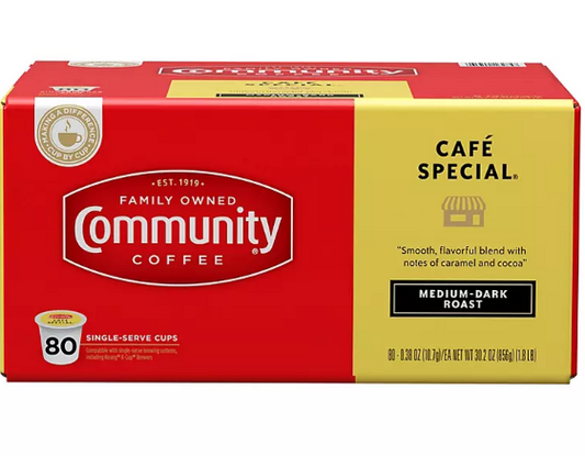 Community Coffee Single Serve Cups, Cafe Special (80 ct.)