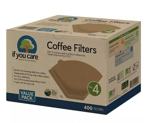 If You Care #4 Unbleached Coffee Filter (400 ct.)