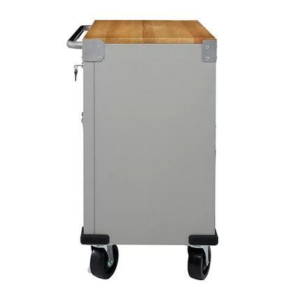 Seville Classics UltraHD 3-Drawer Rolling Lockable Storage Cabinet