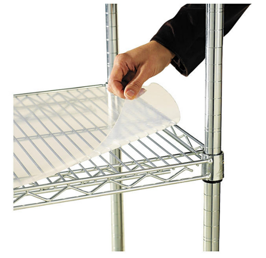 Alera 36" x 24" Shelf Liners for Wire Shelving Units, Clear - 4 pack