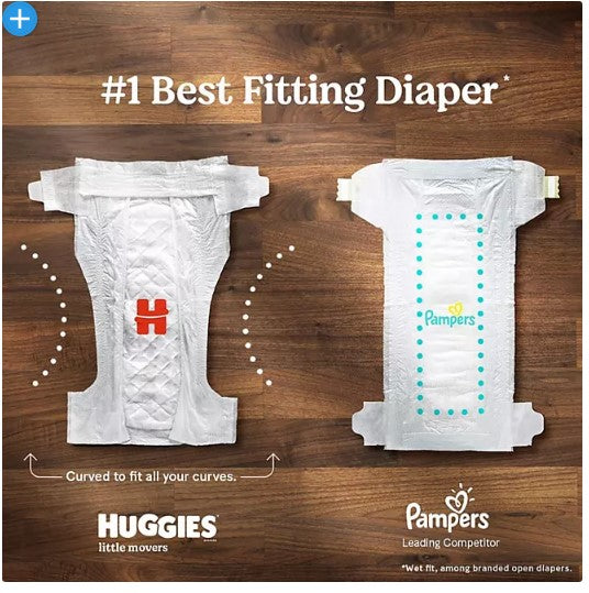 Huggies Little Movers Perfect Fitting Diapers (Sizes: 3-7)