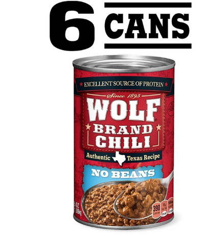 Wolf Brand "No Bean" Chili (15oz., 6pk.)