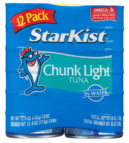 StarKist Chunk Light Tuna in Water (5 oz., 12 pk.)